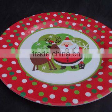 Holiday melamine dinner plate for sale