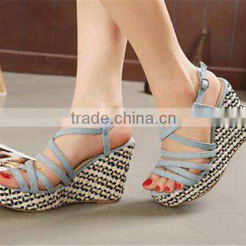 no Heel Wedge Shoes Women Shoes Summer Sandals European Women Shoes Summer Sandals photo-2