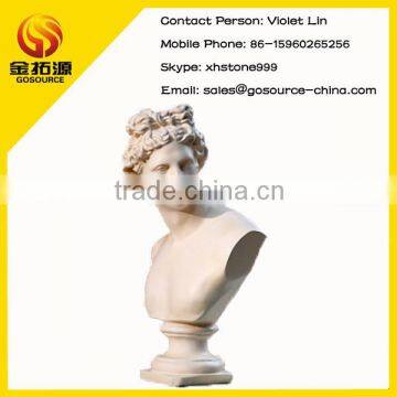 stone roman man bust sculpture