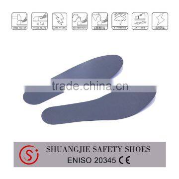 White Leather PU Injected Safety Shoes Work Shoes 8019 photo-6