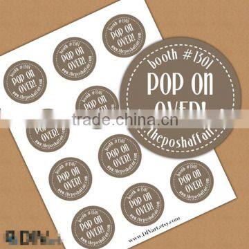 new design high quality round labels