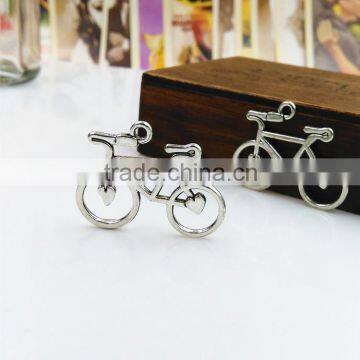 OEM Mini Bicycle Charm for DIY Jewelry Silver Sports Charms