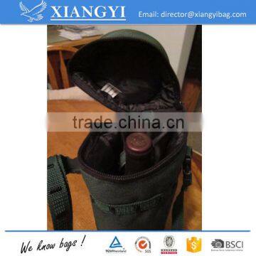 PICNIC TIME INSULATED WINE BOTTLE BAG SINGLE GREEN SHOULDER WINE BAG photo-4