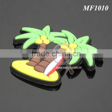 Promotional Beach Souvenir Coconut Palm Tree Shaped Soft Rubber Injection Molding Eco-friendly Soft PVC Fridge Magnet photo-2