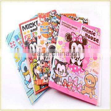 high quality A5 transparent PP file bag with zipper