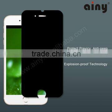 Ainy hot new products for 2015 Privacy Tempered Glass Screen Protector For iPhone 6/6Plus anti-peep