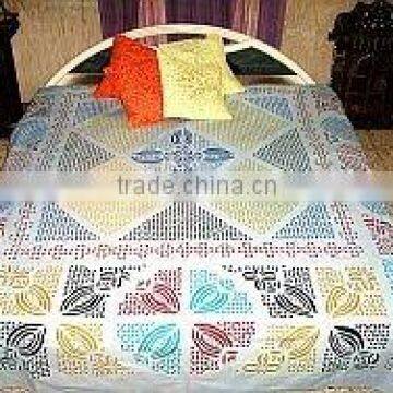 Applique Work Tribal indian bedspreads,Ethnic indian bedding tapestry