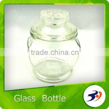 2015 New Arrival Customized Mini Clear Storage Glass Bottle