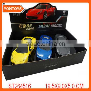 1 24 Pull back die cast car with light&sound