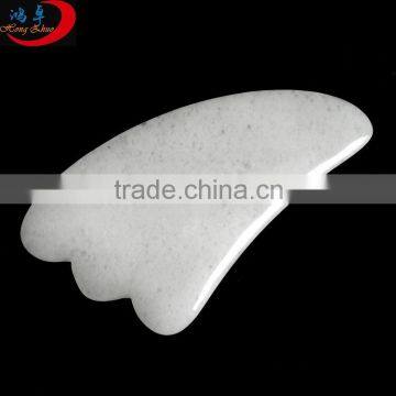 White Jade Guasha Scraping Massage Tools, Gua Sha Tools Massage