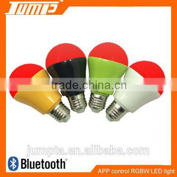 2016 hot sale ShenZhen factory multi-colors APP control bluetooth dimmable APP LED bulb
