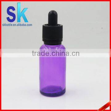 30ml purple glass dropper bottle for e juice