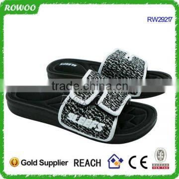 black fashion good quality men's slides slippers