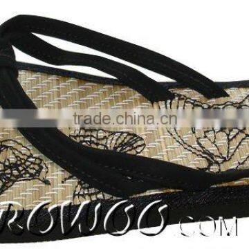 ladies straw flip flops RW20542