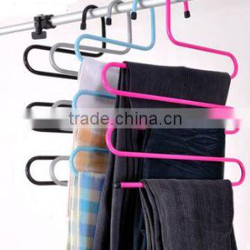 S-type Metal Pants Hangers,Closet Storage for Jeans Trousers Space Saver Storage Rack Quality Choice photo-3