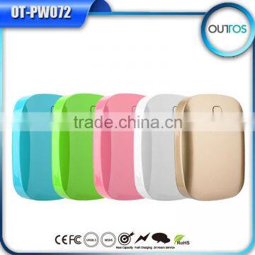 Wholesale quality dual usb mobile charger power bank 6000mah