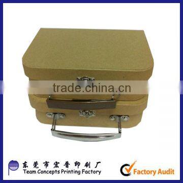 Custom Promotion Children Paper Suitcase Box Luggage Box photo-4