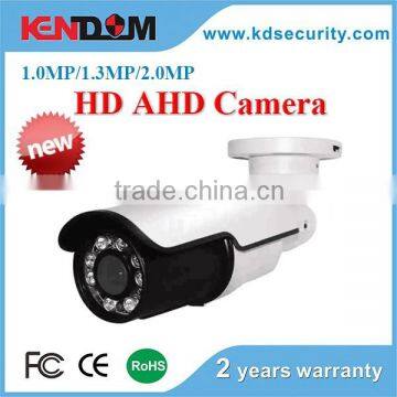 Kendom bestselling weather proof ahd 1.0MP, 1.3MP, 2.0MP alarm camera with 2.8mm to12mm varifocal lens