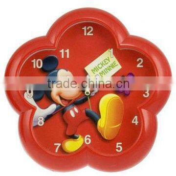 cartoon desk clock, advertisement wall alarm clock