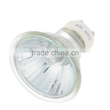 Dimmable GU10 Halogen Spot Light 220V-230V 35W 50W Super Bright Halogen Bulbs Cup Shape Lamp Clear Quartz Glass