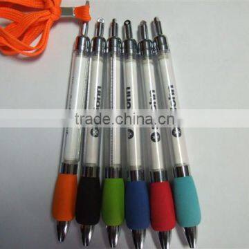 Advertising Logo Customized Plastic lanyard Banner Pen