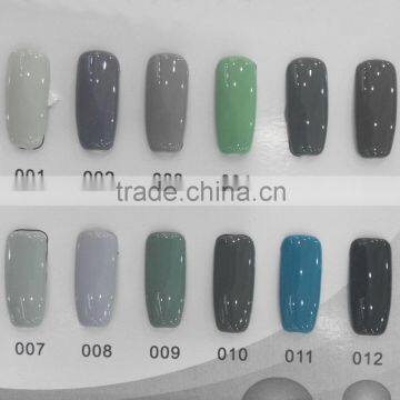 2015 Hot Selling Nano Soak Off UV gel nail polish Gray & Red Wine Series Nail Gel