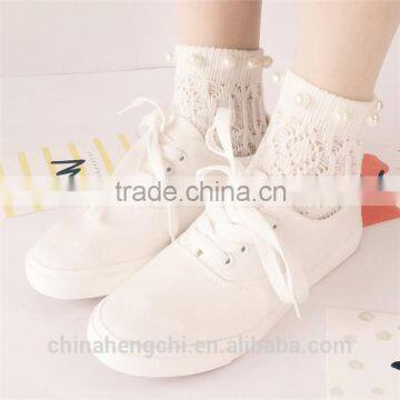 colorful ankle 100% organic cotton white thin socks