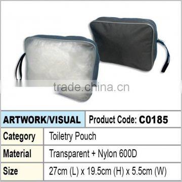 Zipper Toiletry Pouch (grey)