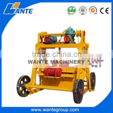 QT40-3b mobile hollow cement brick block making machine price nepal cement brick making machine price