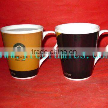 YF19007A ceramic color changing mug factory