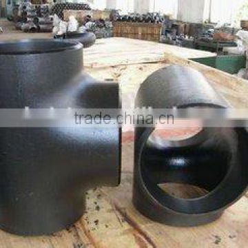 GI pipe fitting equal SCH40 tee &butt weld ASTM A234WPB LR ELBOW