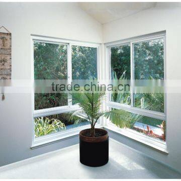 PVC/UPVC Frame material and Horizontal opening pattern pvc window