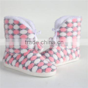 Ladies coral fleece slipper boot