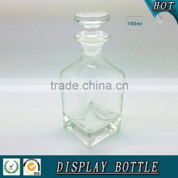 150ml Square Transparent Glass Display Bottle for Perfume Quality Choice