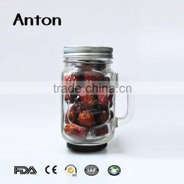 500ml Drinking Glass Mason Jar With Handle photo-6