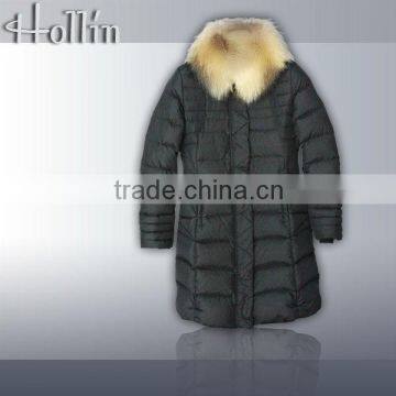 Fashion long winter down women jacket