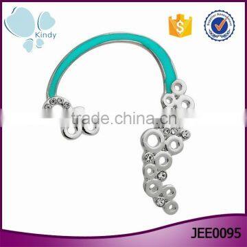 Cheap Wholesale Earring Latest Design Diamond Hollow Alloy Charm Ear Cuff