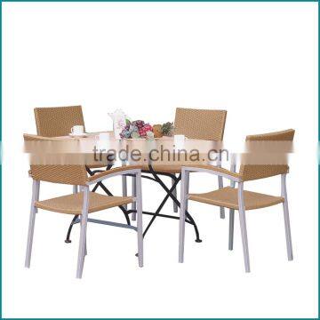 Outdoor garden furniture poly rattan material JJ-056TC