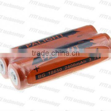 Palight Lithium Torch Light Battery 3.7V Torch Light Battery 18650 2400mAh Torch Light Battery