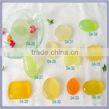 The factory production of transparent soap, pleasing in appearance, style and diverse