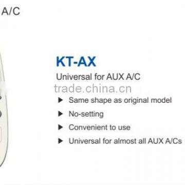 Convenient No-setting Universal for almost AUX A/C KT-AX remote control