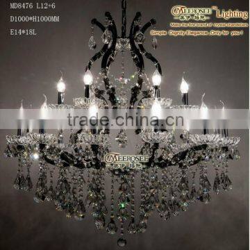 Chandelier crystal drops lighting, latest chandelier designs MD8476-L12+6