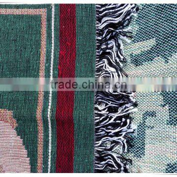 New Design Woven Embroidery Throws and Blankets With Custom Design