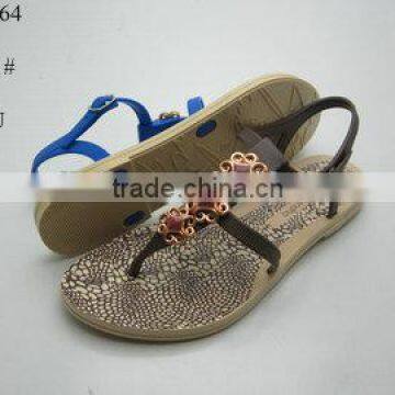 pcu air blowing sandalr,pvc flat shoes, lastest lady shoes