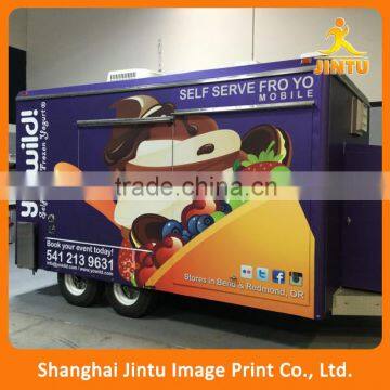 High precision digital printing vinyl van body wrap customized