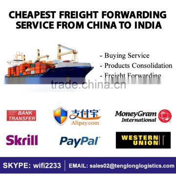 Sea Freight China to India - Reliable Shipping Agent - Cheapest Rates by LCL FCL