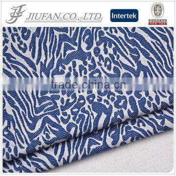 Jiufan textile 100% printed viscose tiger stripe fabric for garments