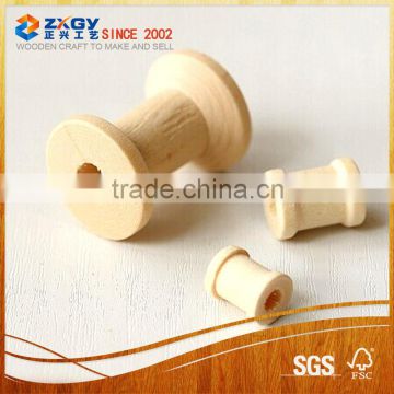 2015 high quality product wood decoration spool for crafts