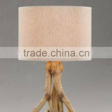 2015 Decoration bedroom brown table lamp/light with UL