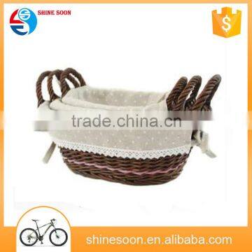 China alibaba fashion picnic bicycle bike basket wicker bike basket